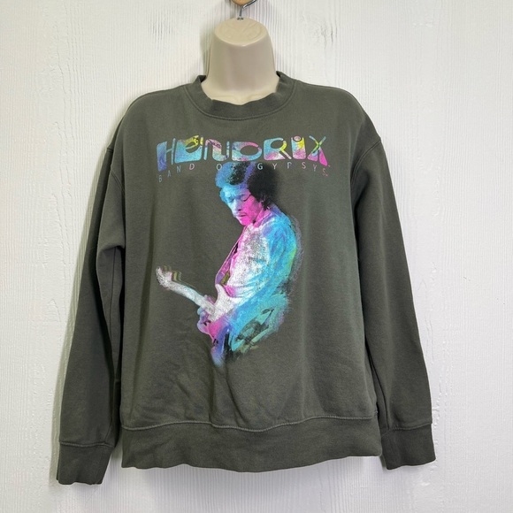 Jimi Hendrix - Band Of Gypsy 1970 Tour Colorful Graphic Sweatshirt Size Medium - Picture 4 of 9